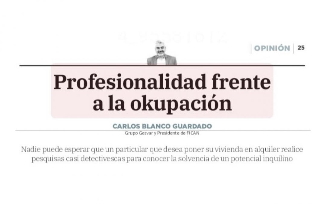 Profesionalidad frente a la okupación